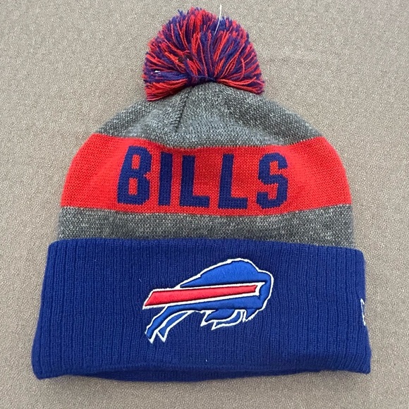 New Era NFL Buffalo Bills Pom-Pom Winter Beanie - Adult Unisex OS. NWOT - Picture 1 of 14